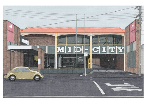 'Mid-City' COLOUR Ink-Jet Print - LIMITED EDITION OF 30