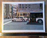 'Hiroshima Tram, Bus &Taxi' Colour Ink-Jet Print - A3 size
